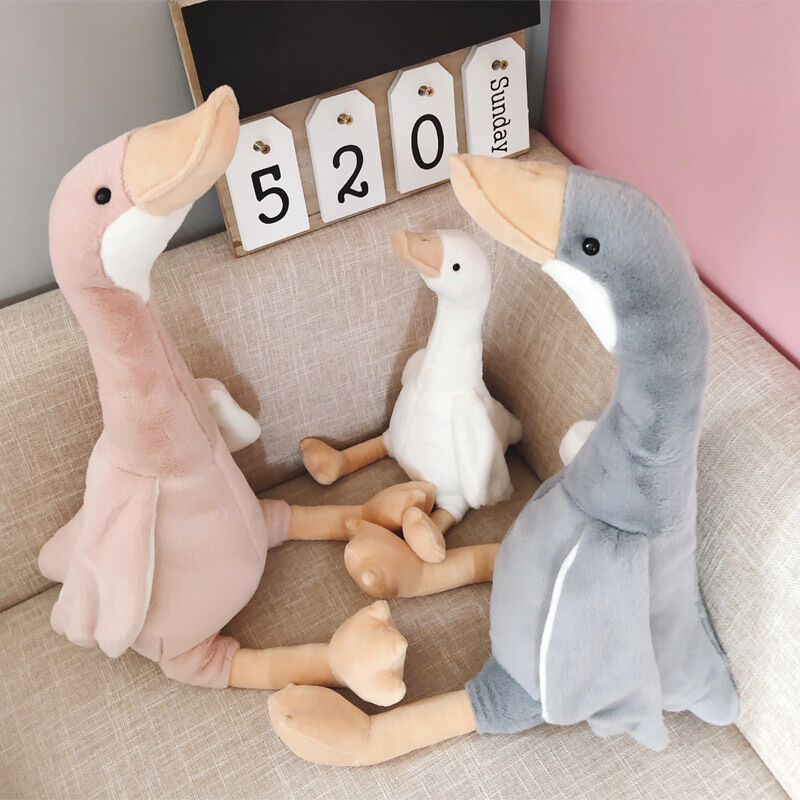 Big Goose Plush Pillow Toy - Soft Cuddly Sleeping Companion