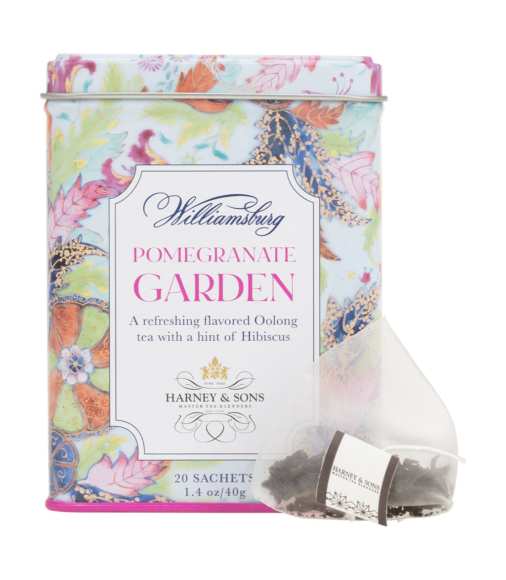 Williamsburg Pomegranate Garden Tea - 20 Sachets Tin
