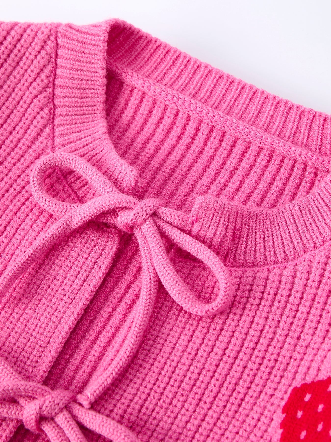 Girls Strawberry Cardigan Sweater - Cozy Layering Piece