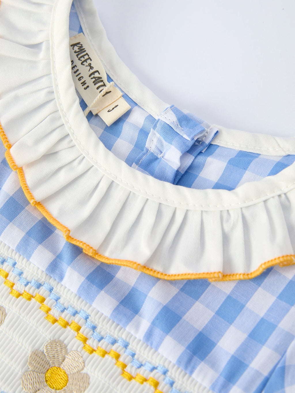 Toddler Girls Spring Daisy Smocked Dress with Bow - 100% Cotton Easter Dress