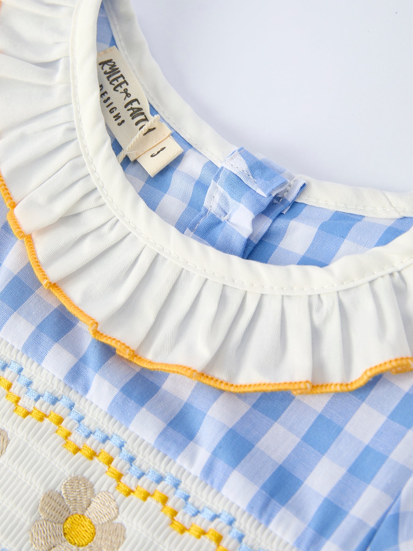 Toddler Girls Spring Daisy Smocked Dress with Bow - 100% Cotton Easter Dress