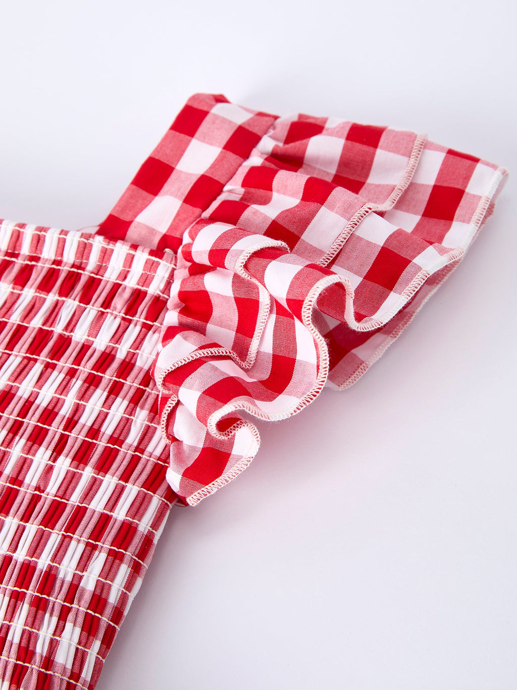 Girls Summer Plaid Smocked Dress - Matching Sibling Outfits Available