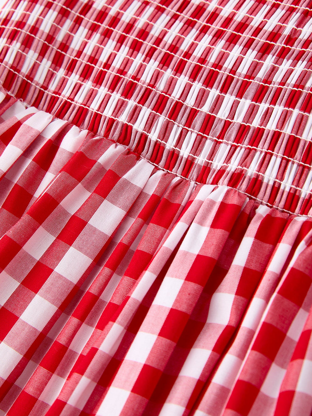 Girls Summer Plaid Smocked Dress - Matching Sibling Outfits Available