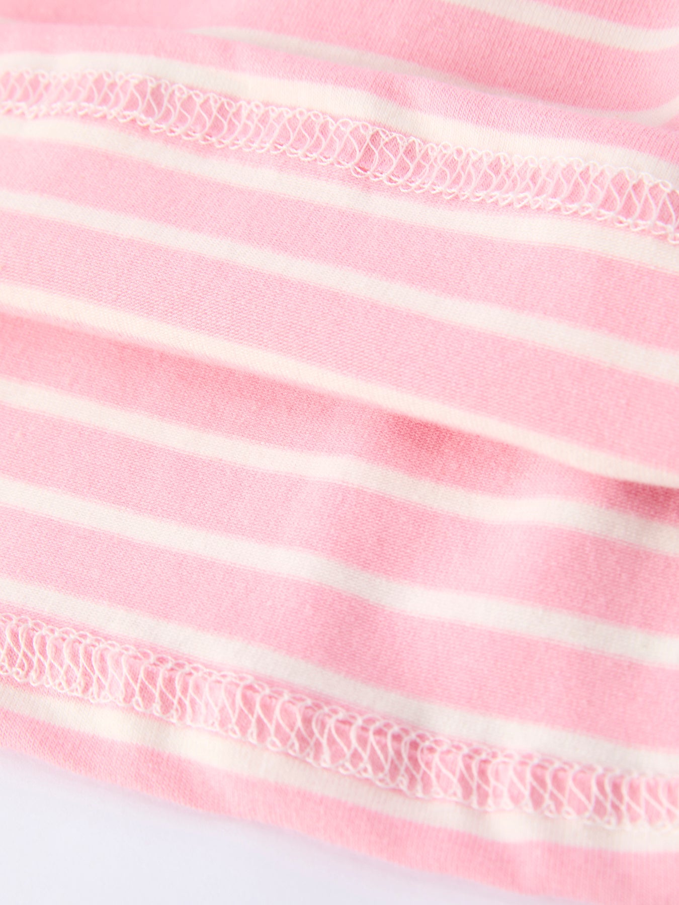 Girls Strawberry Embroidered Pink Stripe Smocked Dress - Cotton Blend
