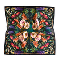 Vivid Wildflowers Western Cowgirl Silk Wild Rag Scarf
