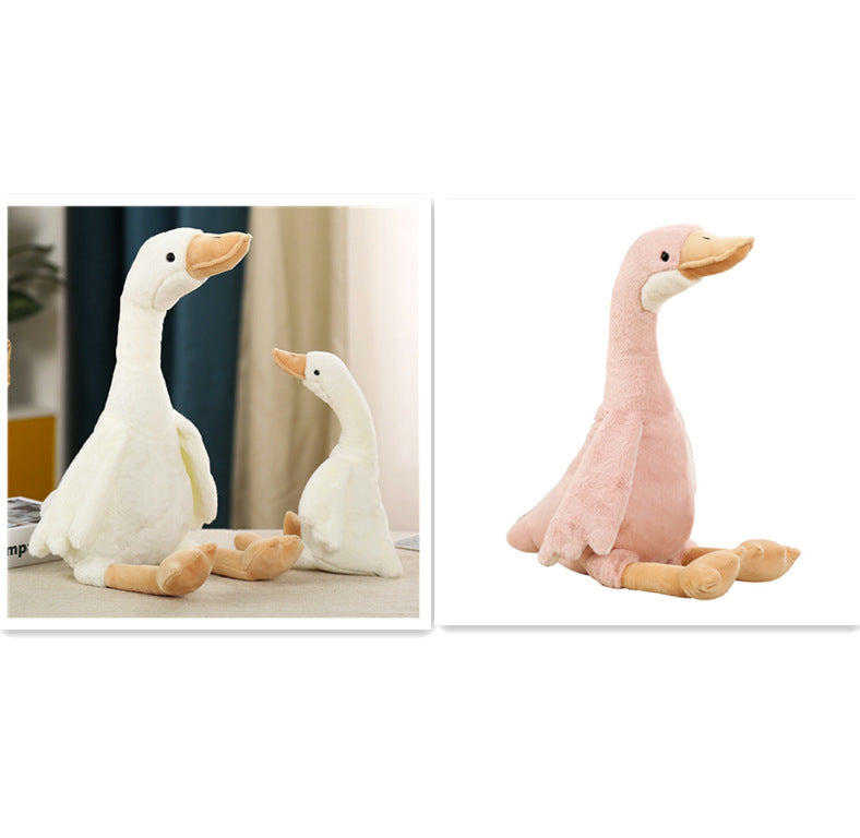 Big Goose Plush Pillow Toy - Soft Cuddly Sleeping Companion