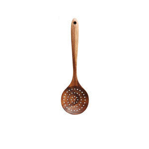 Premium Teak Wood Kitchen Utensil Set - 9-Piece Heat-Resistant Cooking Tools