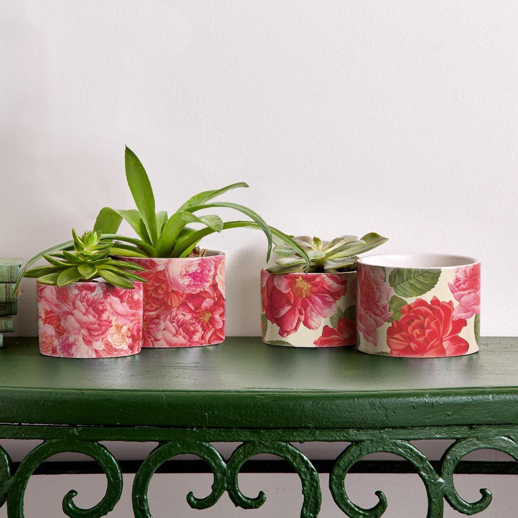 Rose Marie Floral Ceramic Cachepot Vase