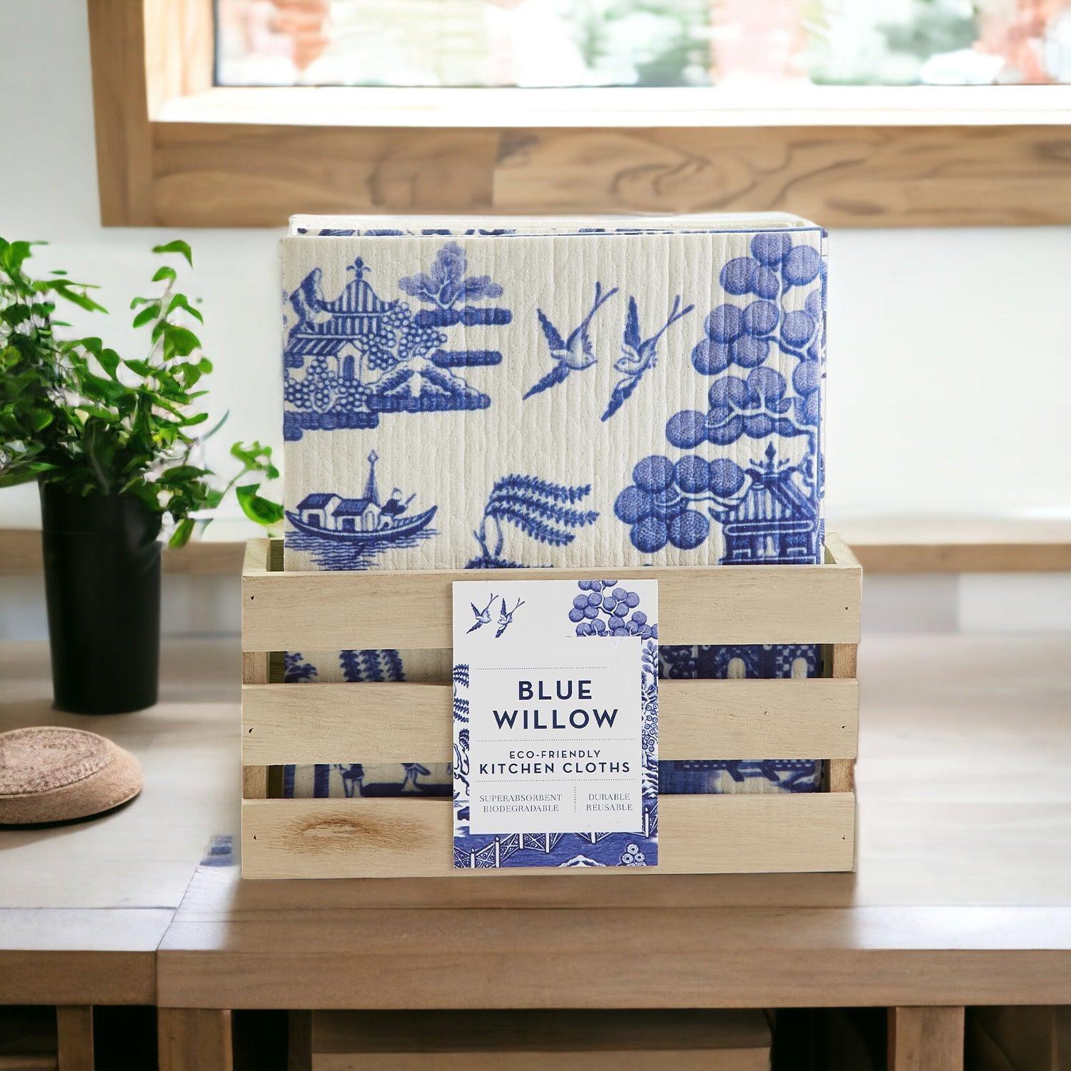 Chinoiserie Eco Cloth - Biodegradable Swedish Dishcloth