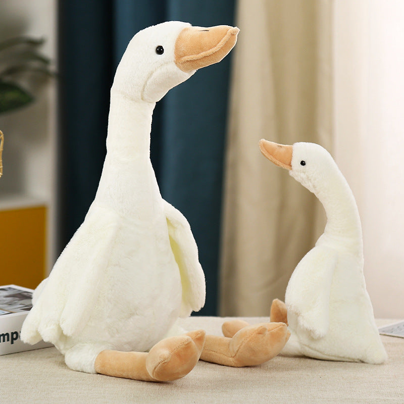 Big Goose Plush Pillow Toy - Soft Cuddly Sleeping Companion