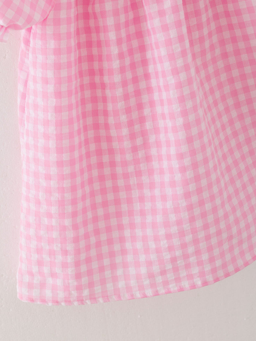 Girls Pink Farm Smocked Embroidered Dress - 100% Cotton Holiday Dress