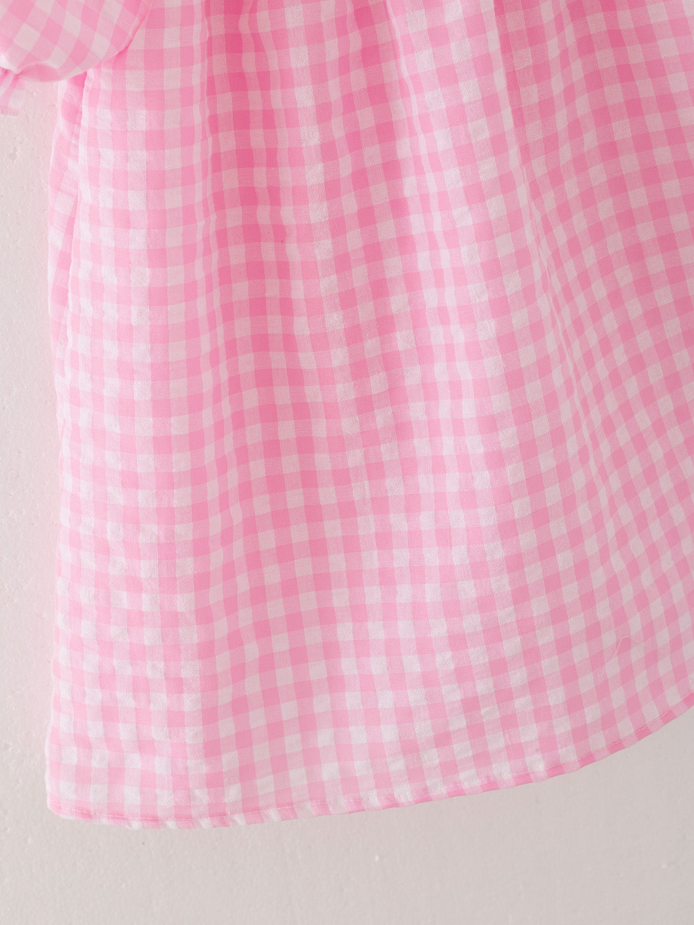 Girls Pink Farm Smocked Embroidered Dress - 100% Cotton Holiday Dress
