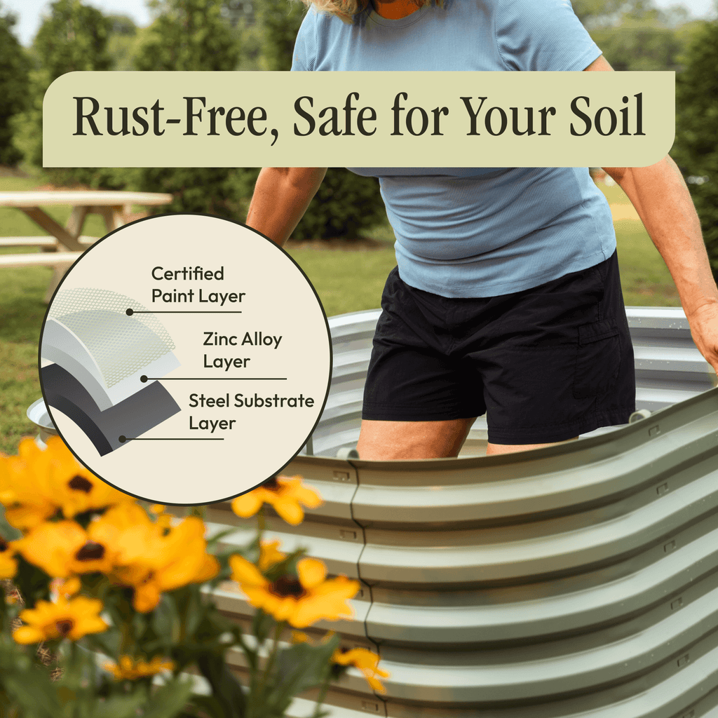 Gro-Rite Premium Raised Garden Bed - 17" Tall No Tools Needed