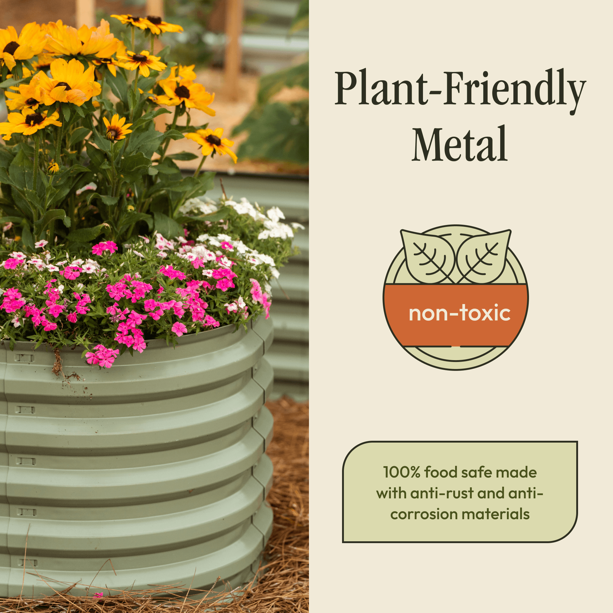 Gro-Rite Premium Raised Garden Bed - 17" Tall No Tools Needed