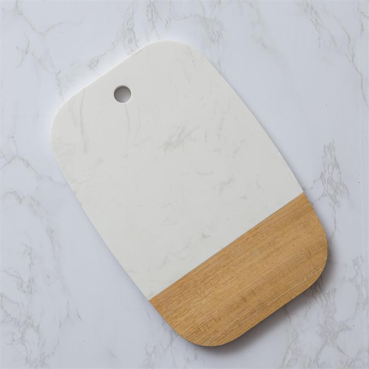 Martha Acacia & Marble Serving Board 12x8"