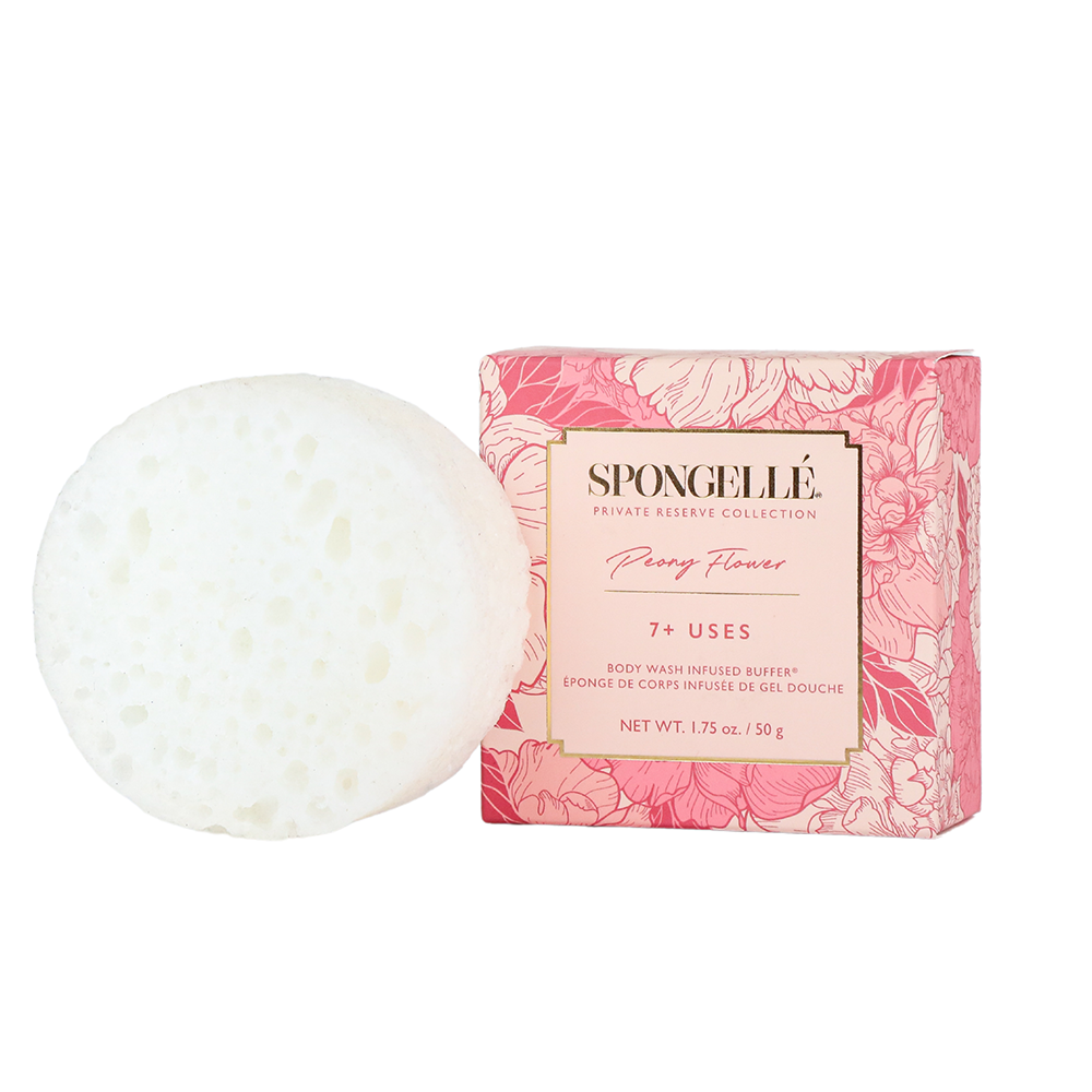 Peony Flower Spongette - Body Wash Infused Buffer
