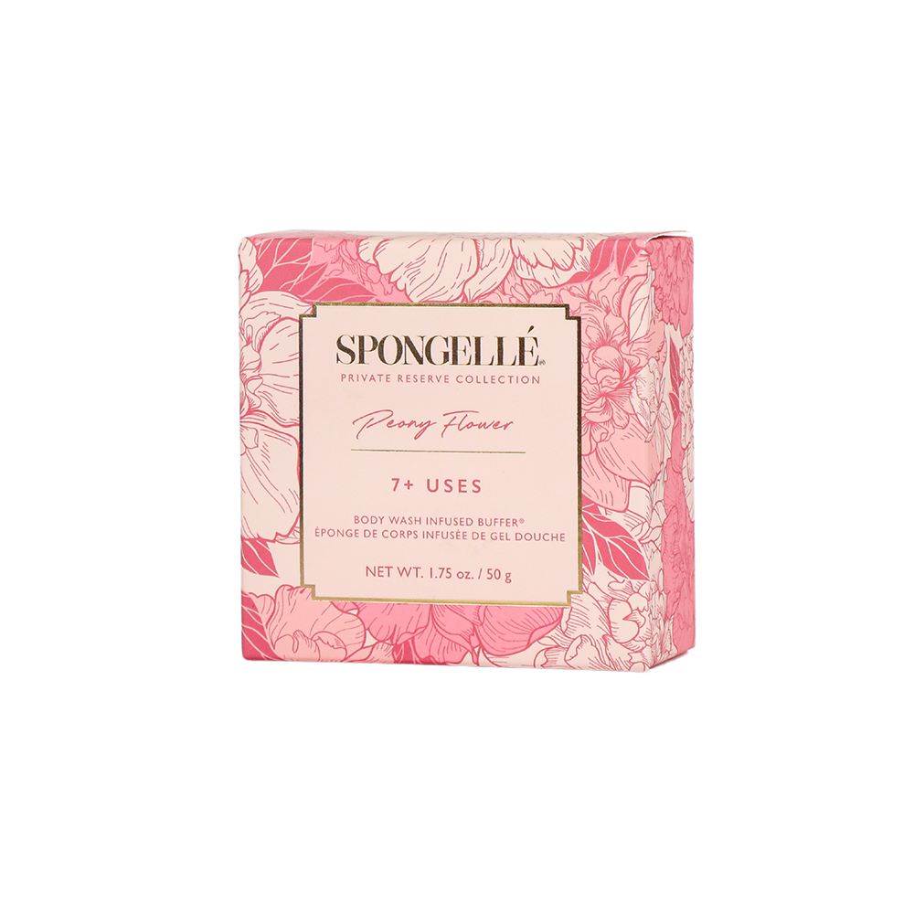 Peony Flower Spongette - Body Wash Infused Buffer