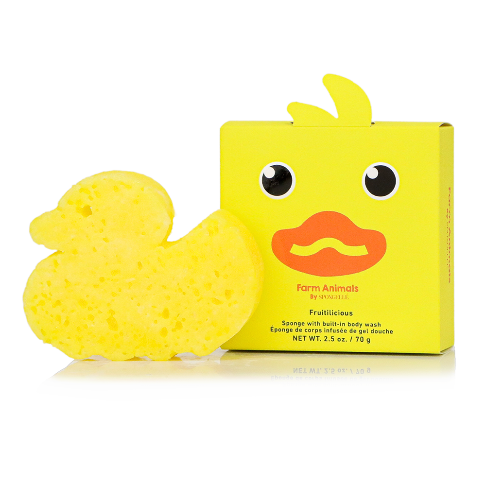 Farm Animals Bath Sponge Set - 3-Pack Gift Box