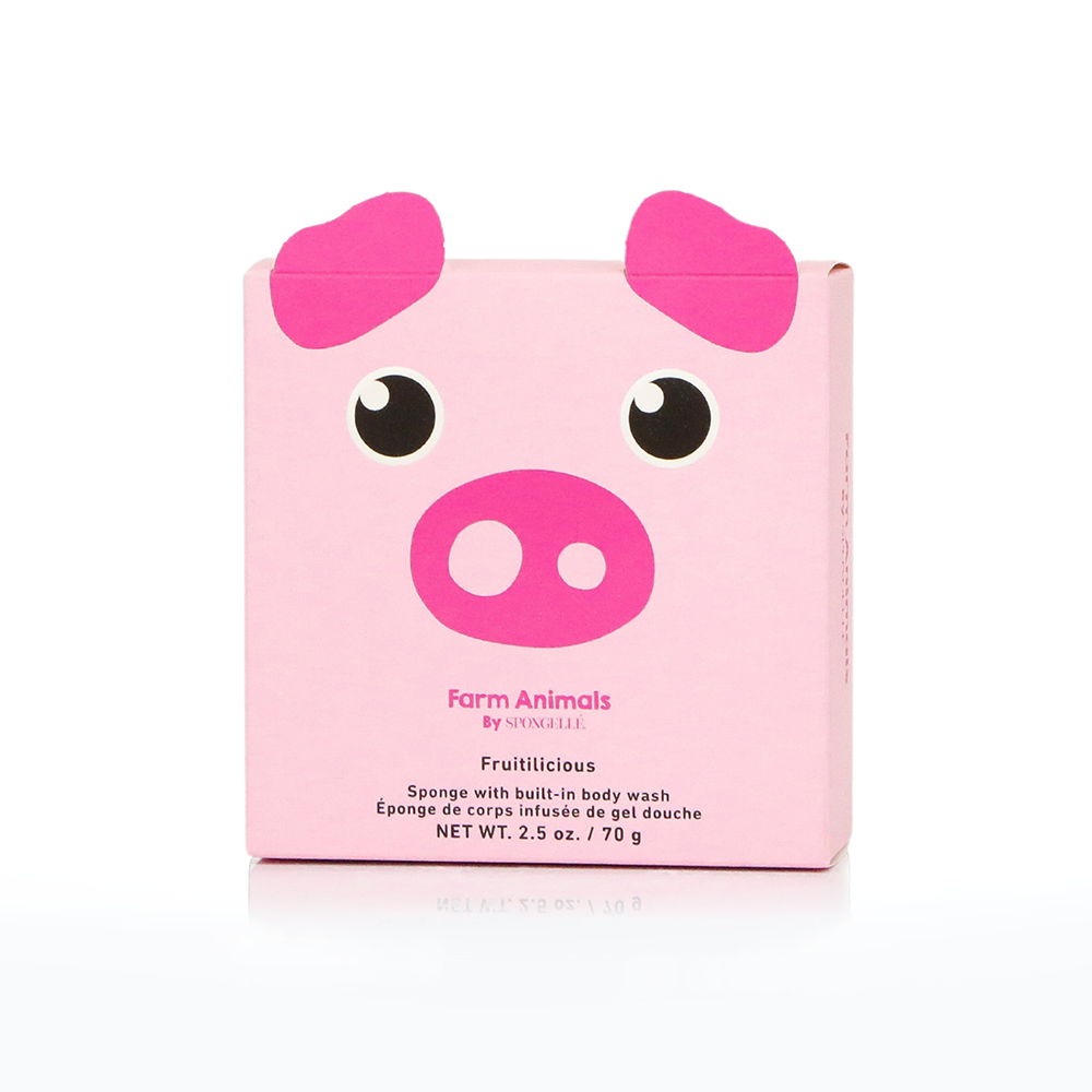 Peggy Pig Body Wash Infused Buffer | Farm Animals Collection