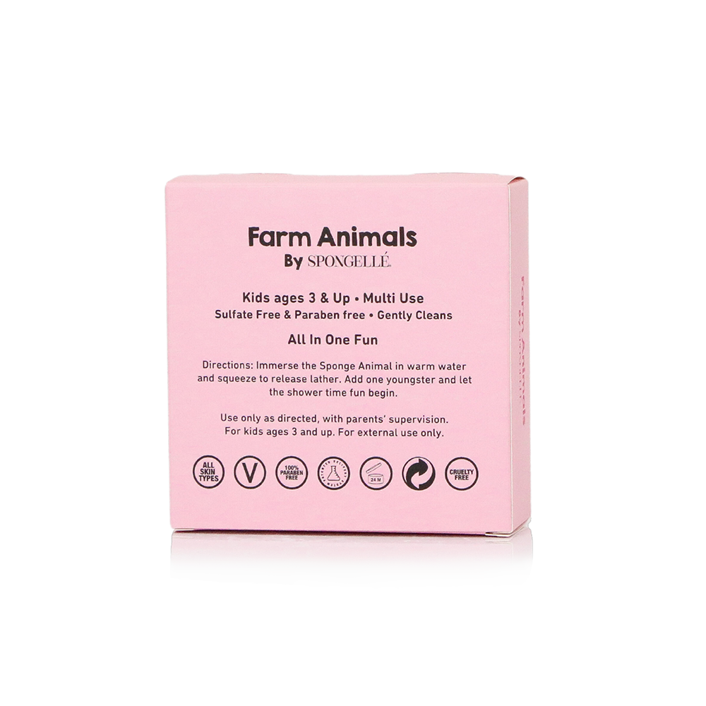 Peggy Pig Body Wash Infused Buffer | Farm Animals Collection