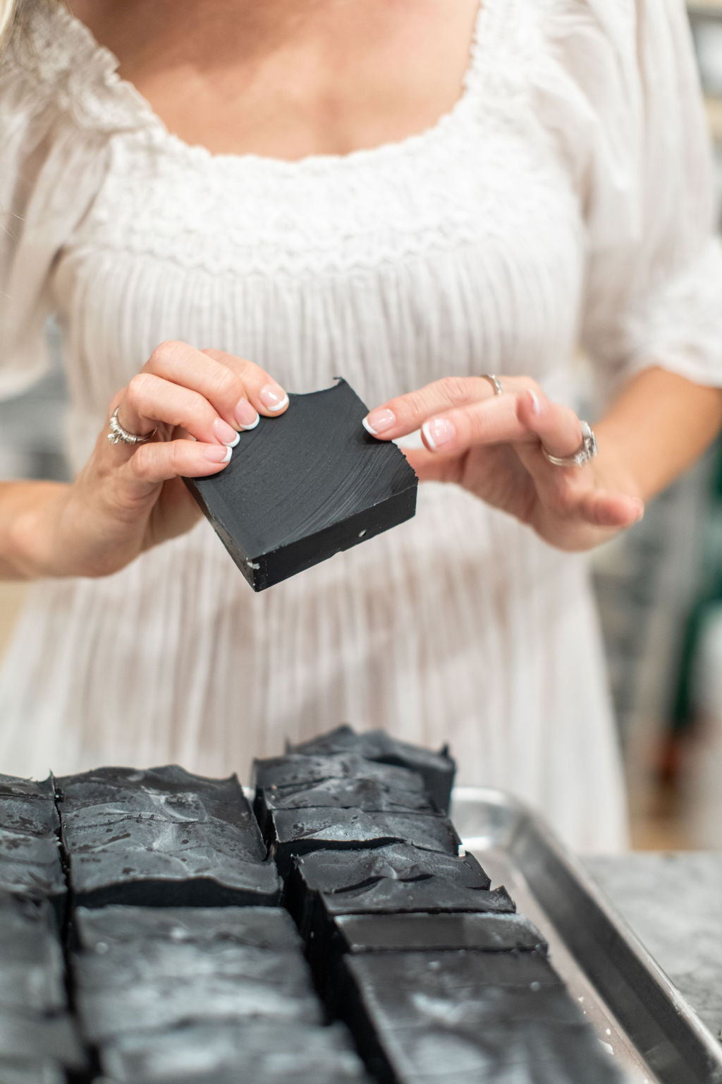 Clarifying Charcoal Bar - Detoxifying Goat Milk & Tallow Soap with Tea Tree