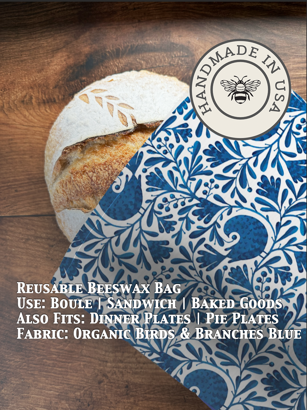 Bread Bag | Beeswaxed-Multiple Patterns