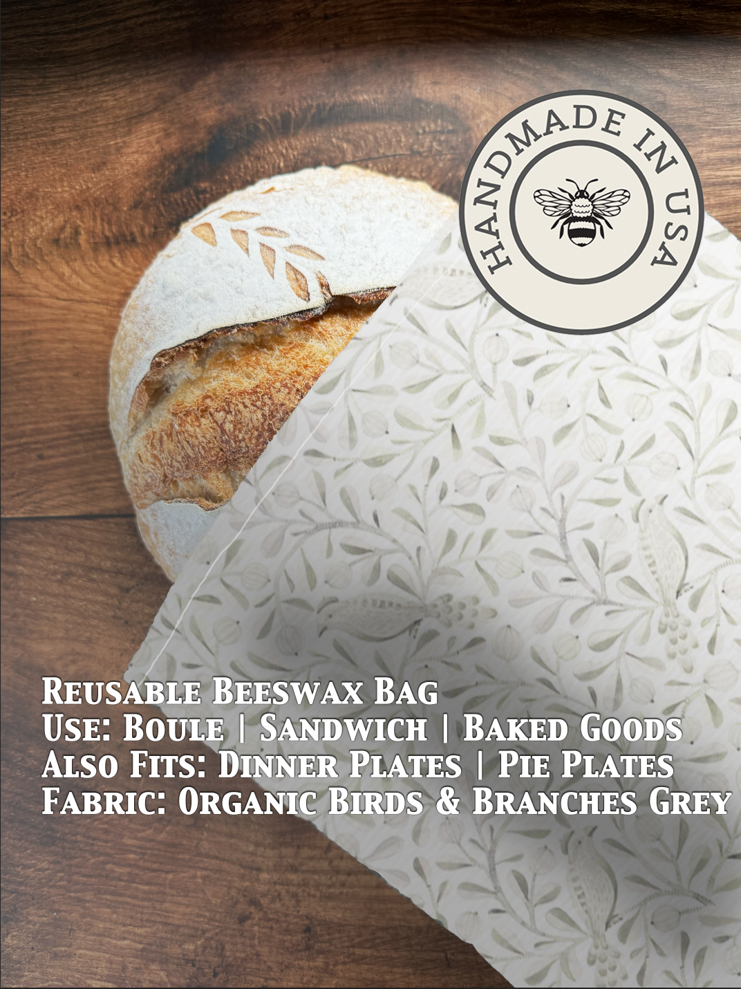 Bread Bag | Beeswaxed-Multiple Patterns