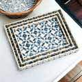 Daphne Geometric Mother of Pearl Serving Tray