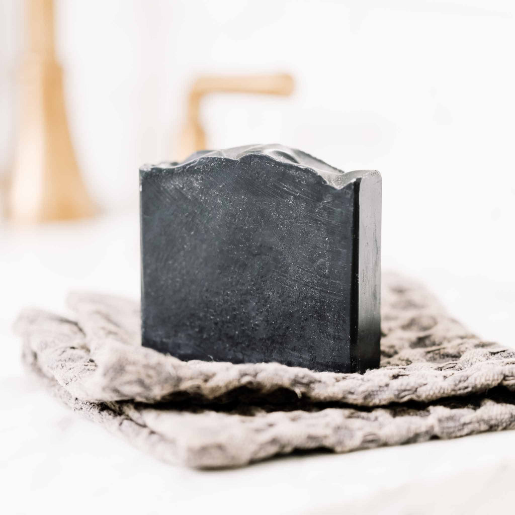 Clarifying Charcoal Bar - Detoxifying Goat Milk & Tallow Soap with Tea Tree