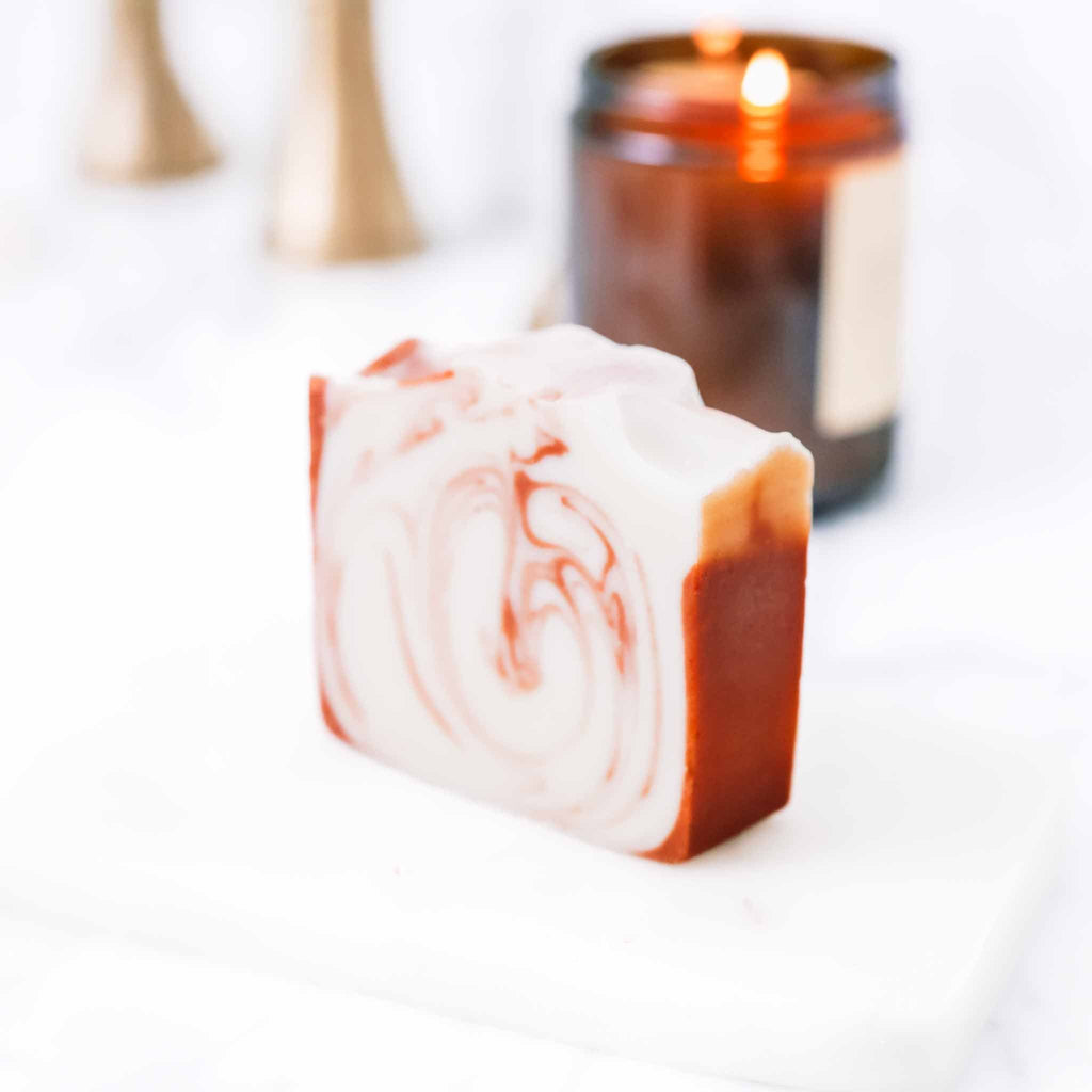 Citrus Cedarwood Tallow & Goat Milk Soap Bar - 4.5 oz Handmade