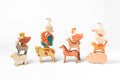 Waldorf Wooden Farm Animals Set - 13 Piece Hand-Painted Collection
