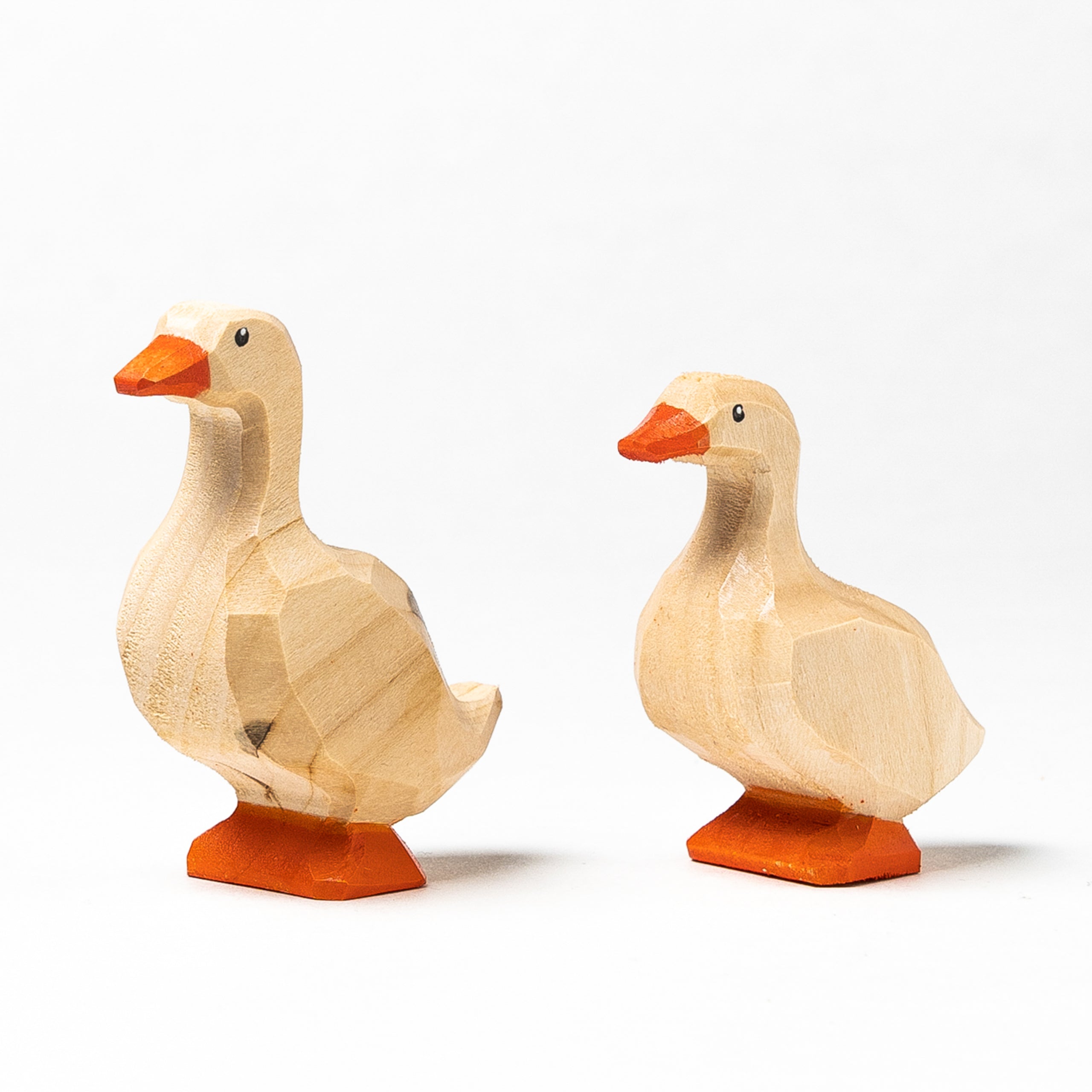 Waldorf Wooden Farm Animals Set - 13 Piece Hand-Painted Collection