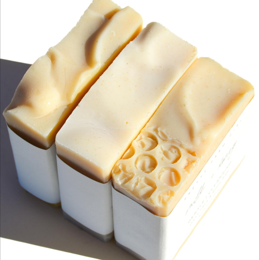 Fragrance Free Handmade Tallow + Goat Milk Soap Bar Trio