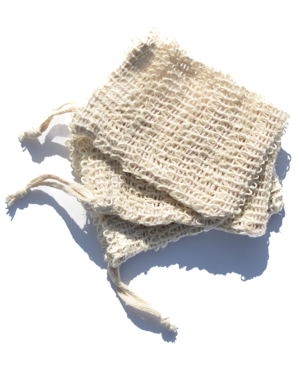 Natural Agave Soap Saver Pouches - 3 Pack Exfoliating