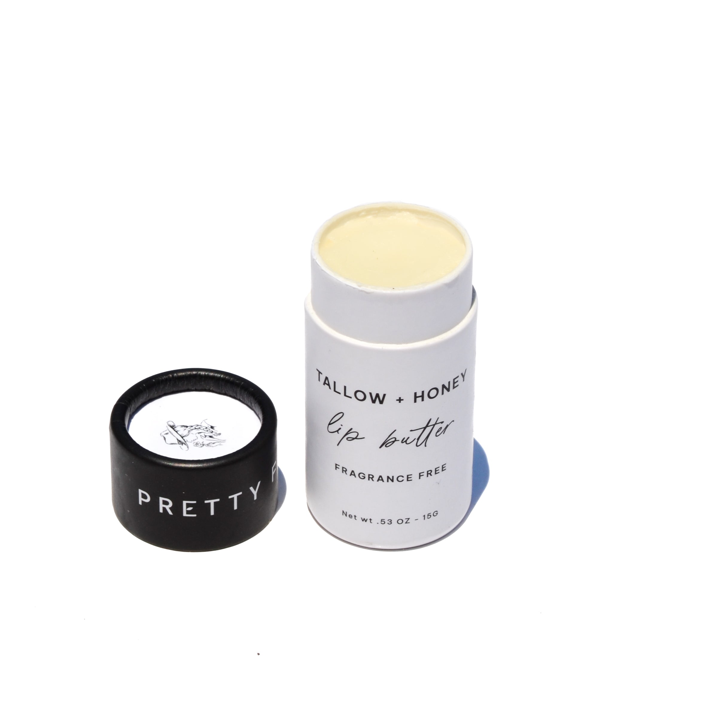 Fragrance-Free Tallow + Honey Lip Butter - Natural Healing Lip Balm