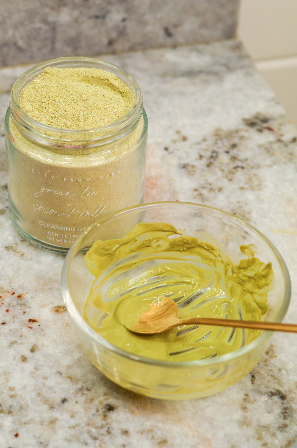 Green Tea + Coconut Milk Facial Cleansing Grains - 5.29 oz
