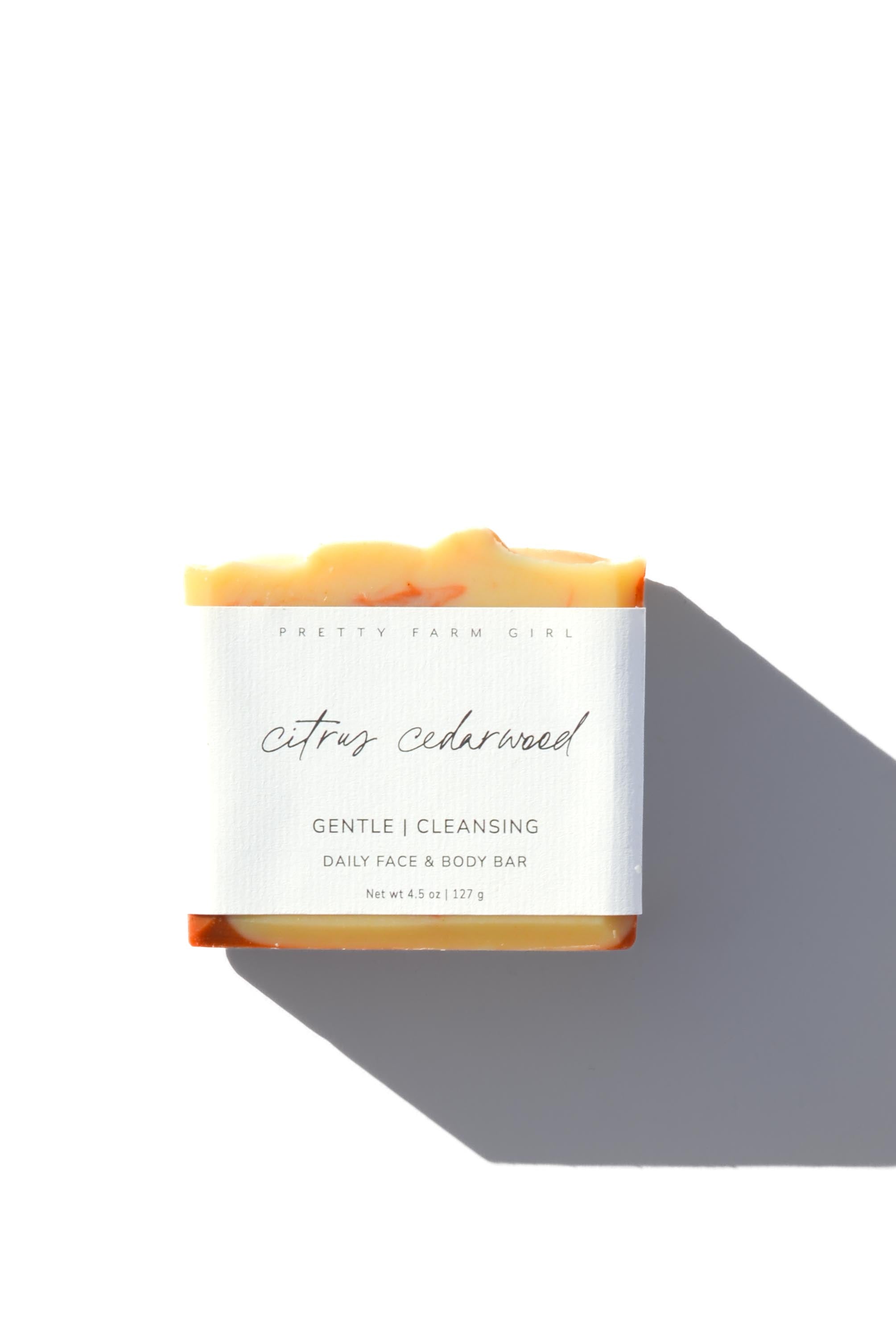 Citrus Cedarwood Tallow & Goat Milk Soap Bar - 4.5 oz Handmade