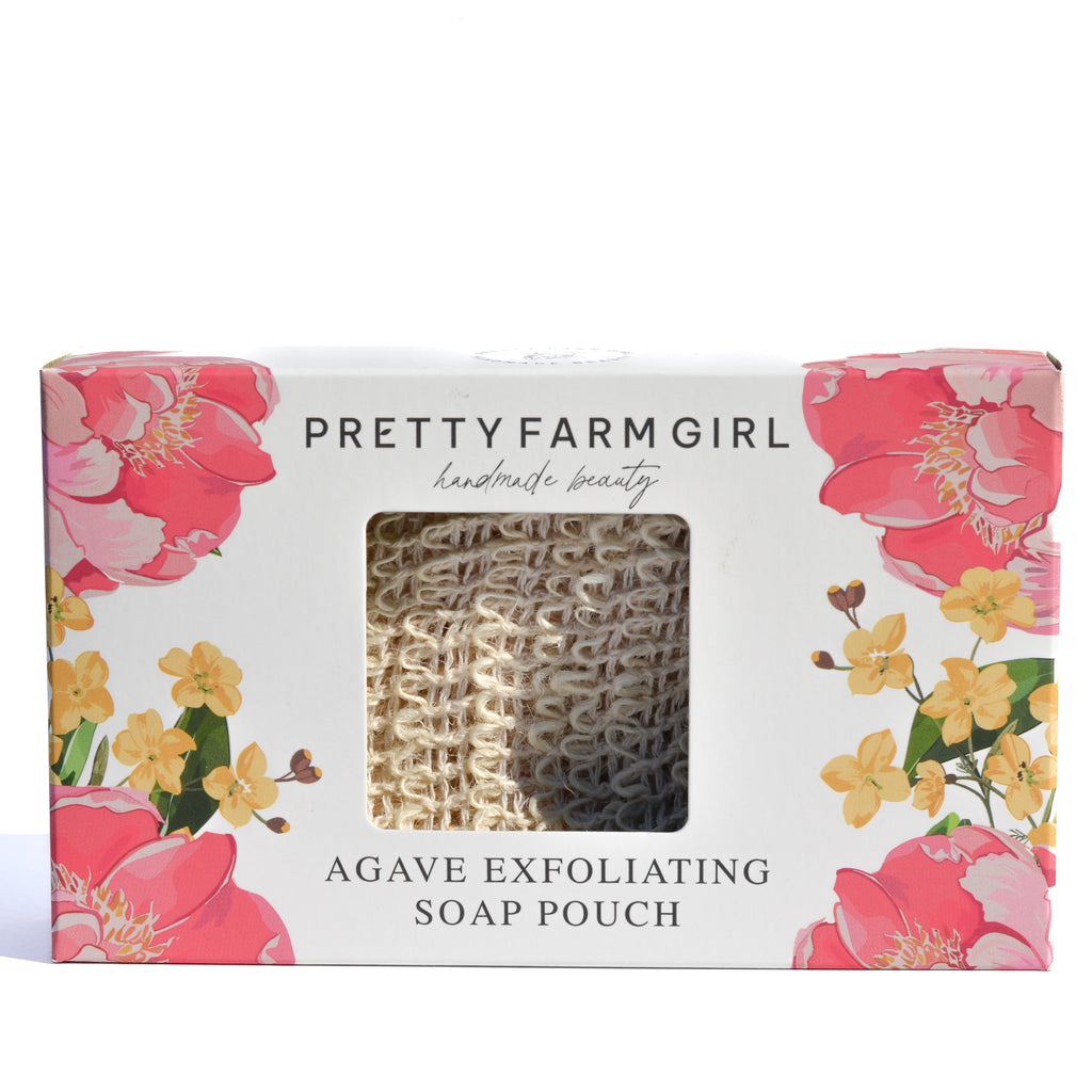 Natural Agave Soap Saver Pouches - 3 Pack Exfoliating