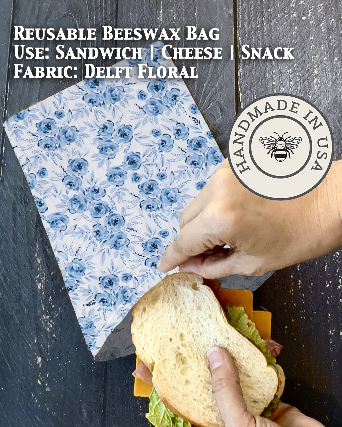 Snack | Beeswaxed Bag-Multiple Patterns