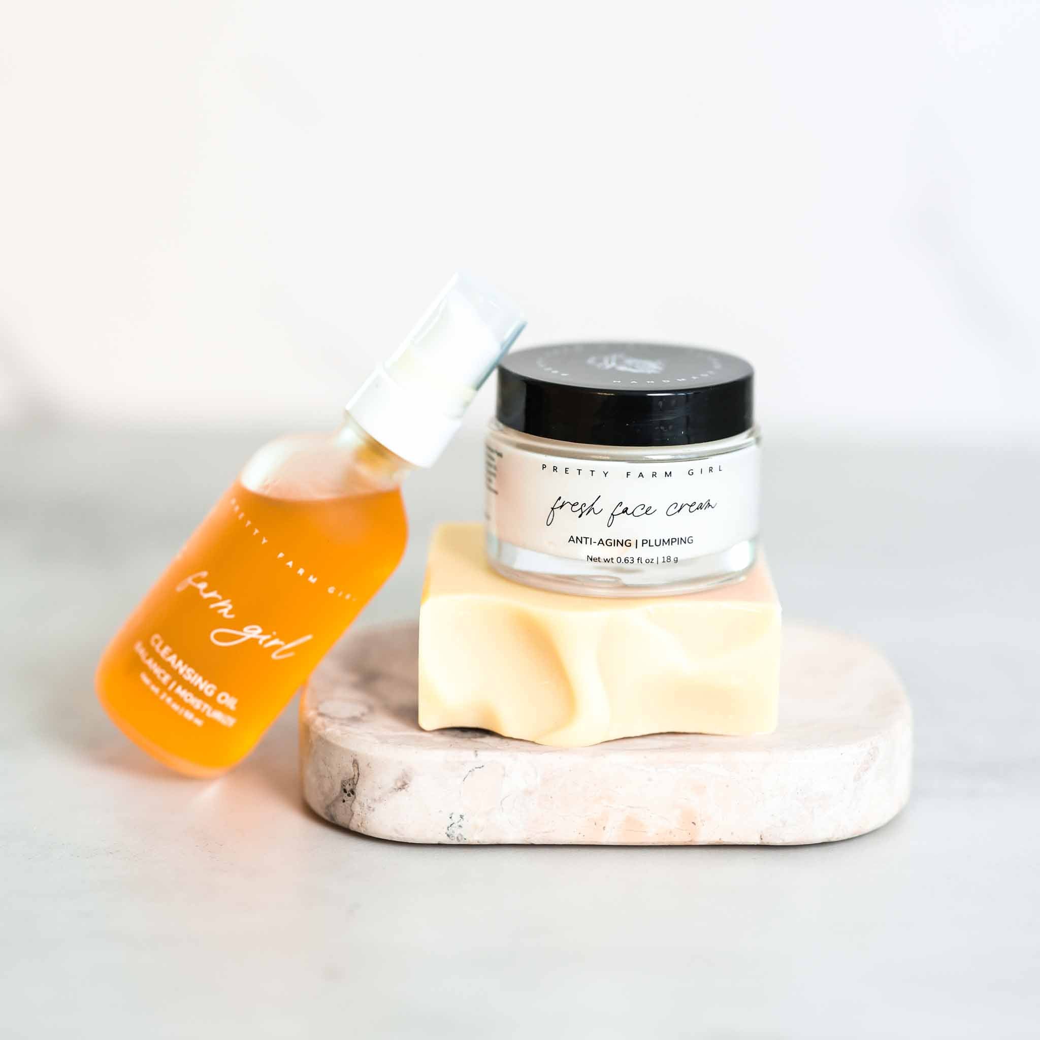 Double Cleansing Kit: Anti-Aging - Complete Natural Skincare Routine