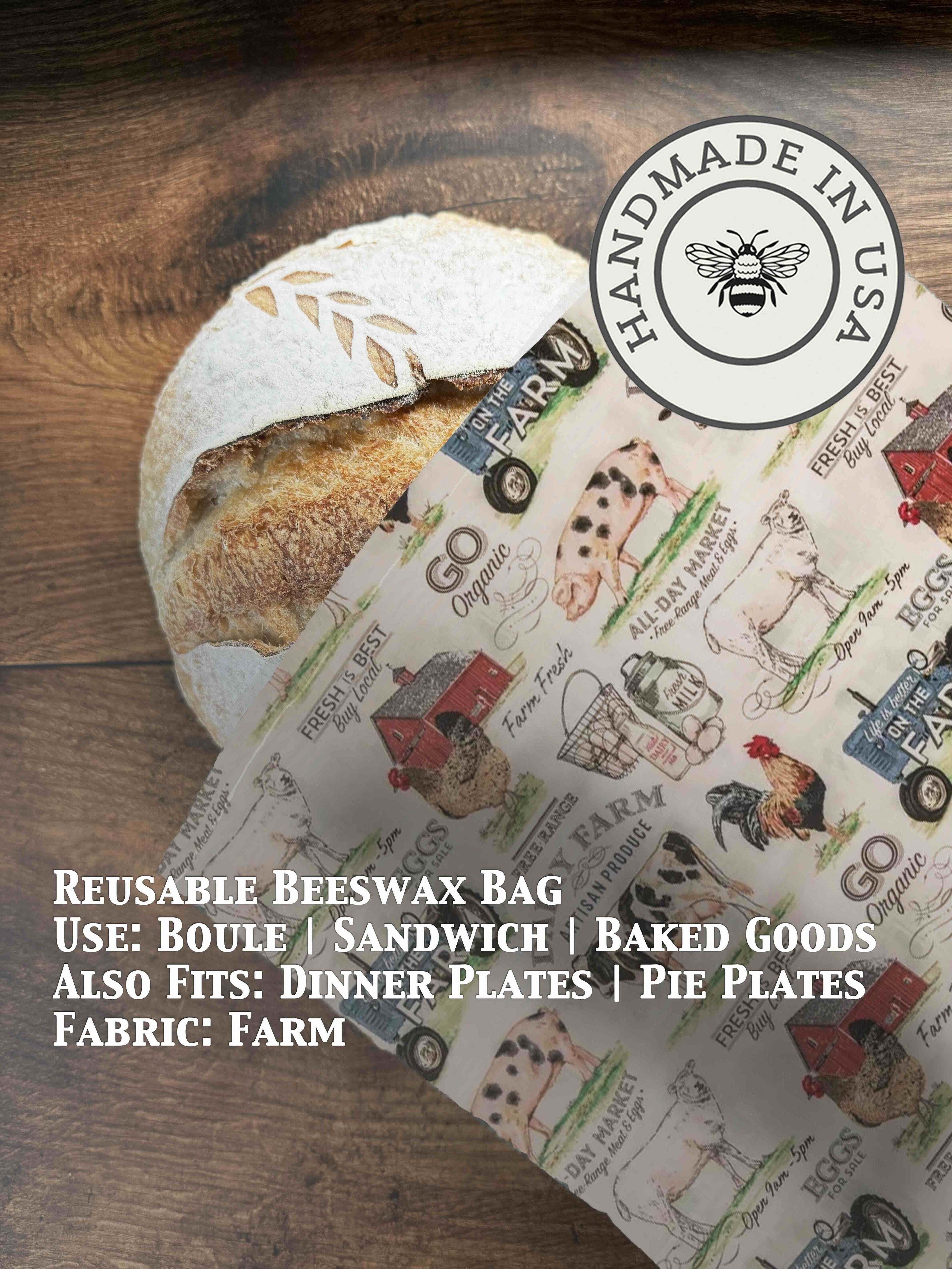 Bread Bag | Beeswaxed-Multiple Patterns
