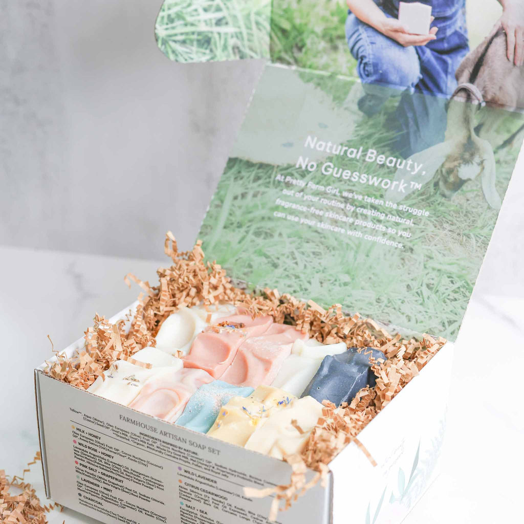 Farmhouse Artisan Soap Collection - 10 Bar Gift Set