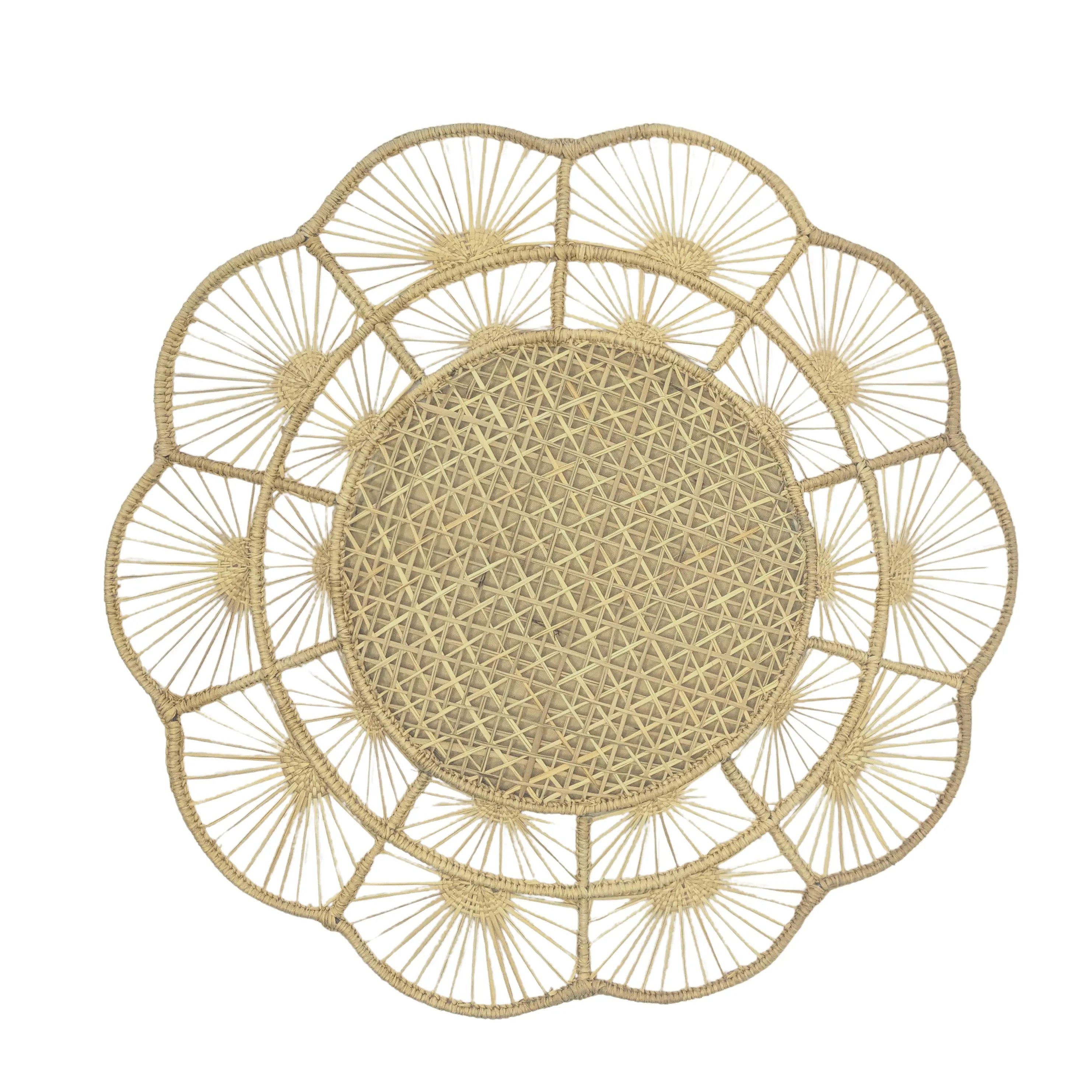 Petal Perfection Handwoven Iraca Placemat
