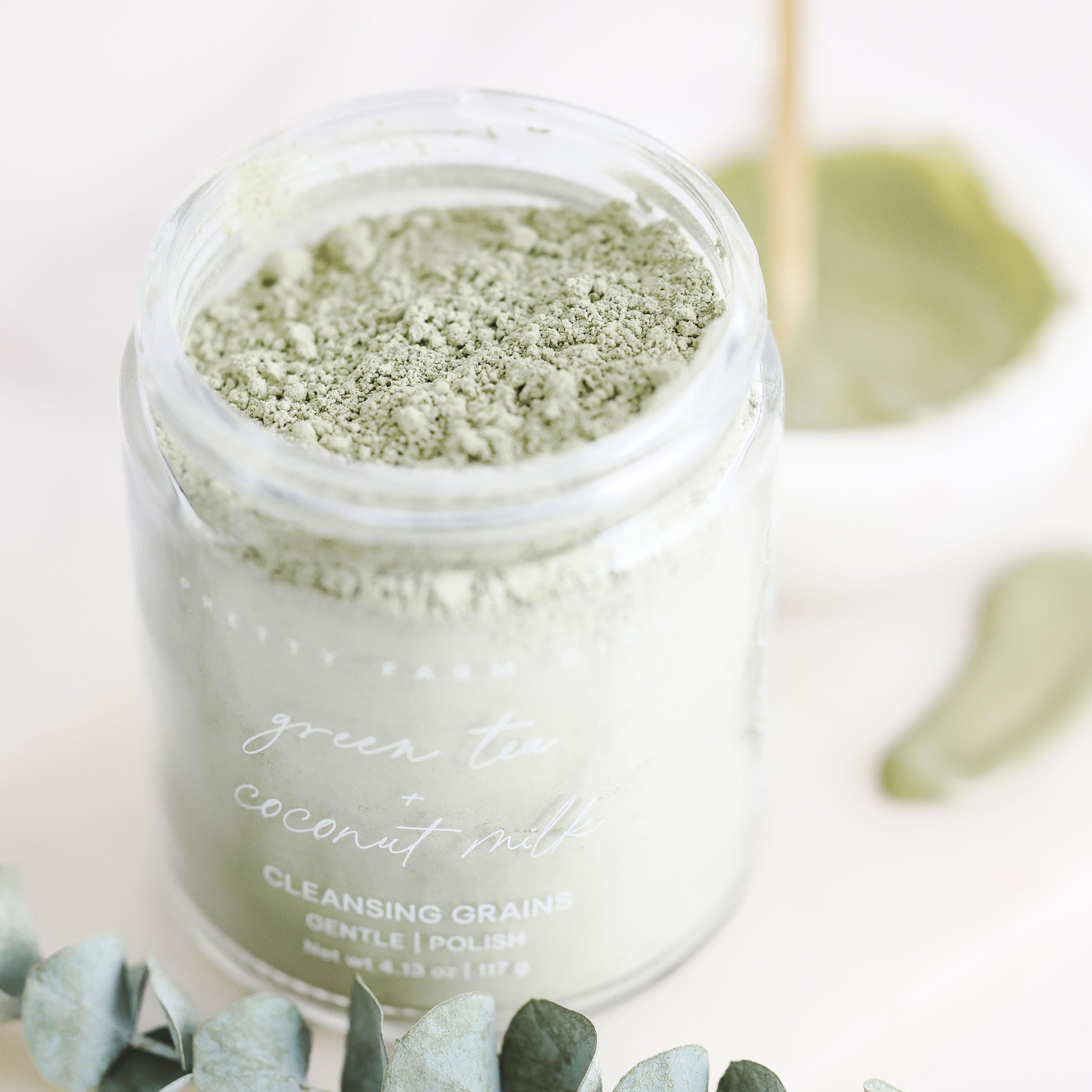 Green Tea + Coconut Milk Facial Cleansing Grains - 5.29 oz
