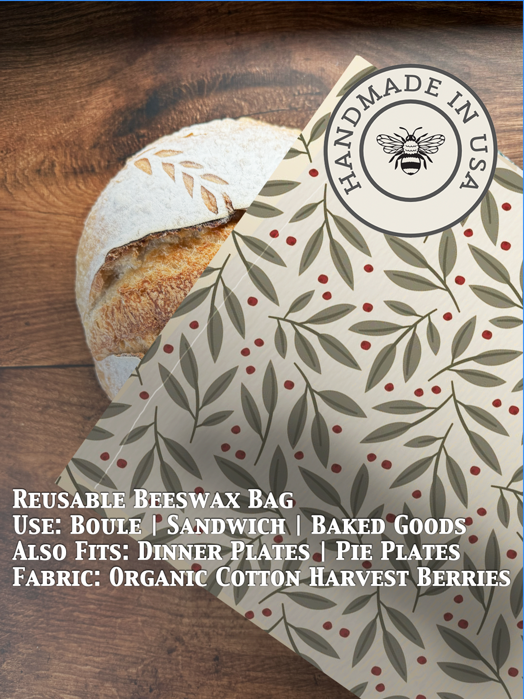 Bread Bag | Beeswaxed-Multiple Patterns
