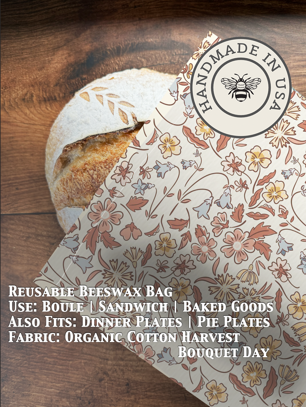 Bread Bag | Beeswaxed-Multiple Patterns