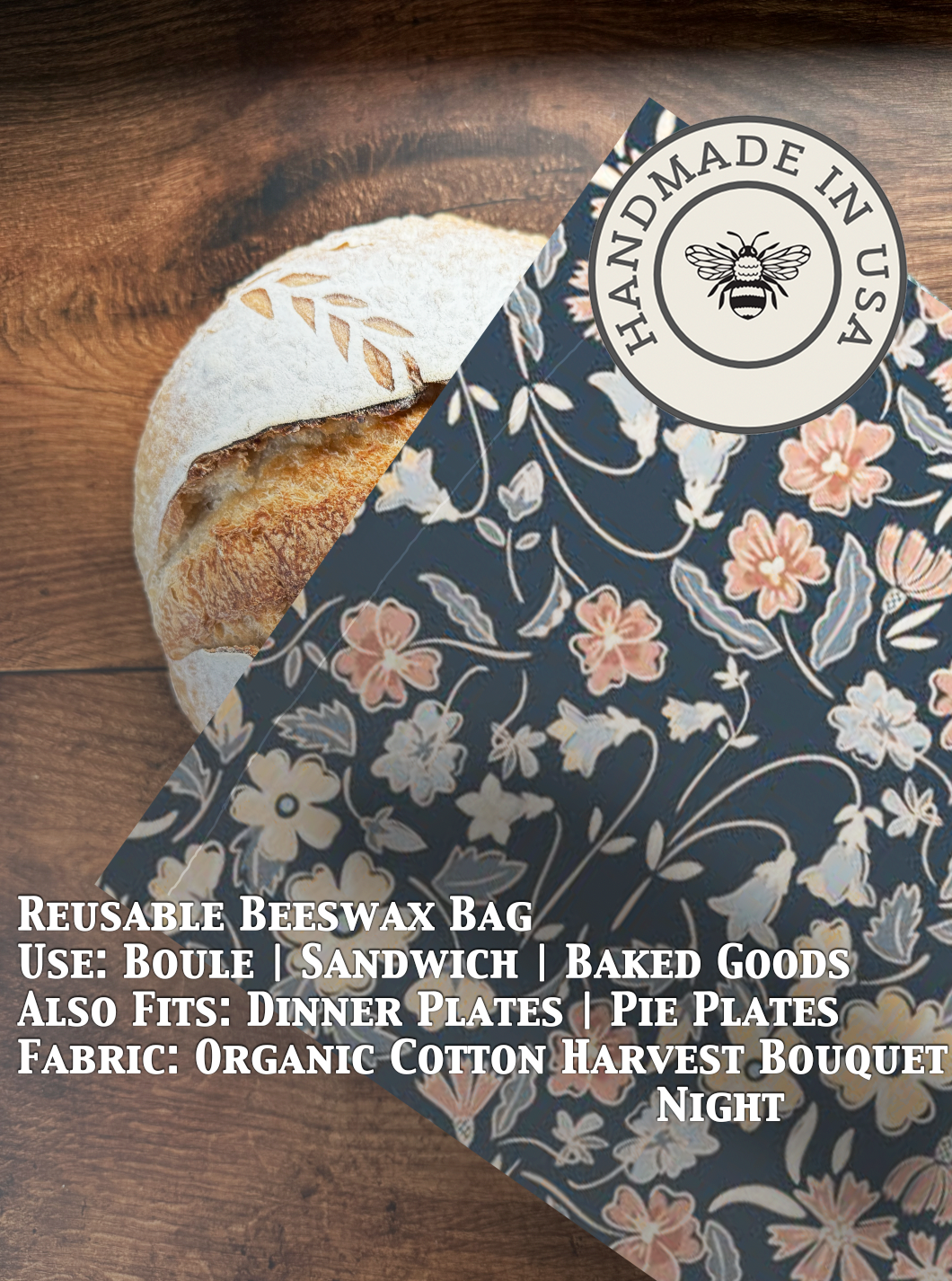 Bread Bag | Beeswaxed-Multiple Patterns