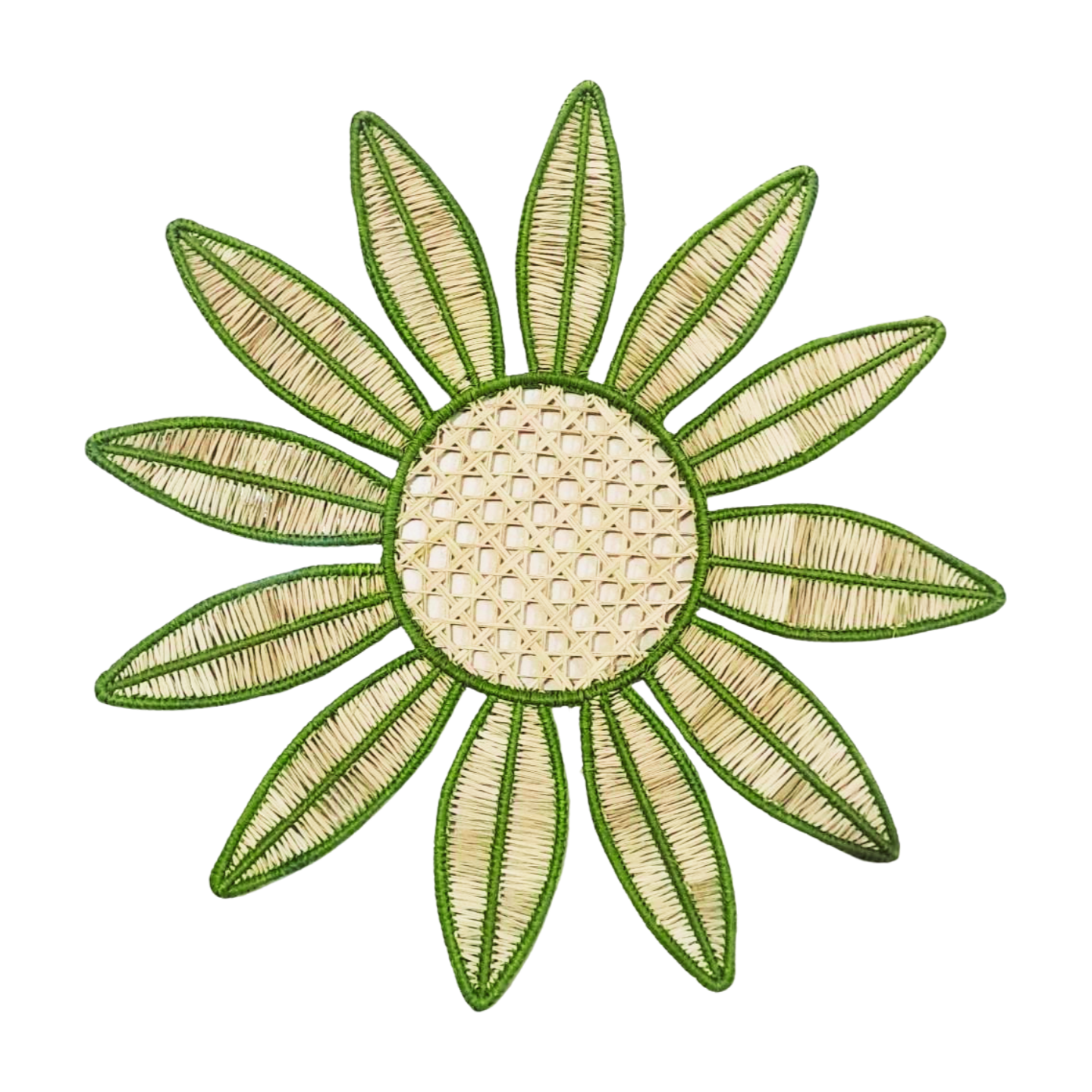 Leaf Bloom Handwoven Iraca Placemat