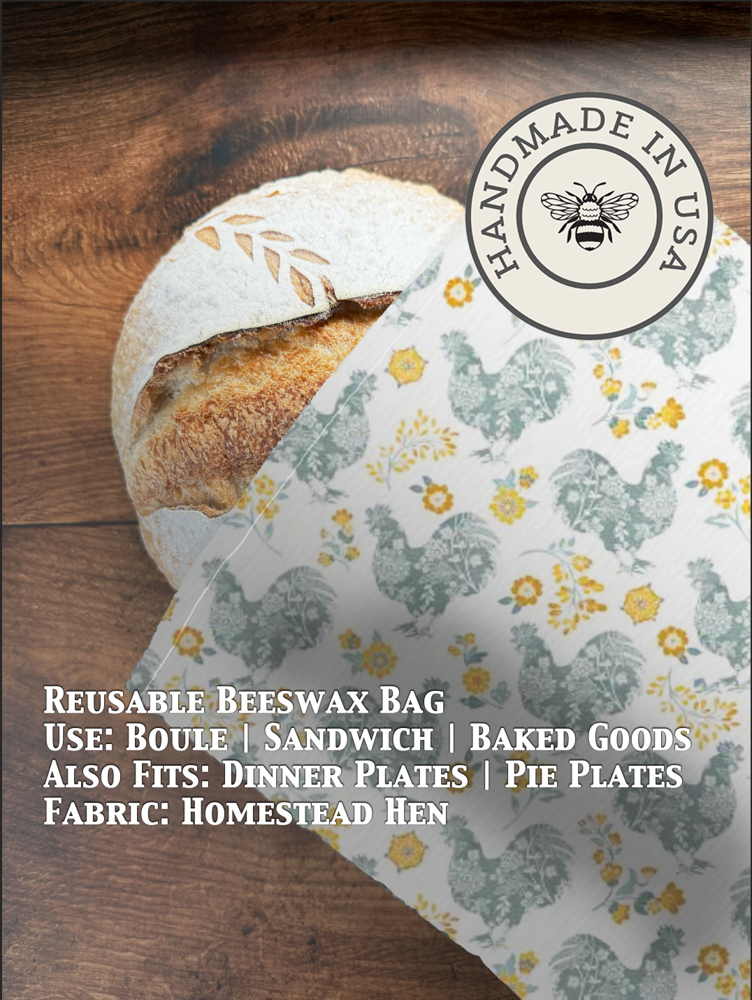 Bread Bag | Beeswaxed-Multiple Patterns