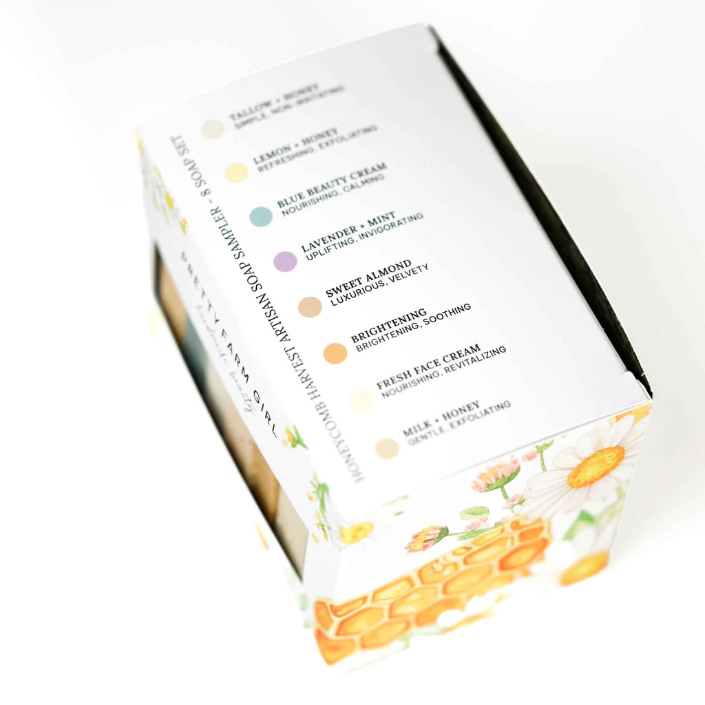 Honeycomb Harvest Goat Milk & Tallow Soap Sampler - 8 Handcrafted Bars